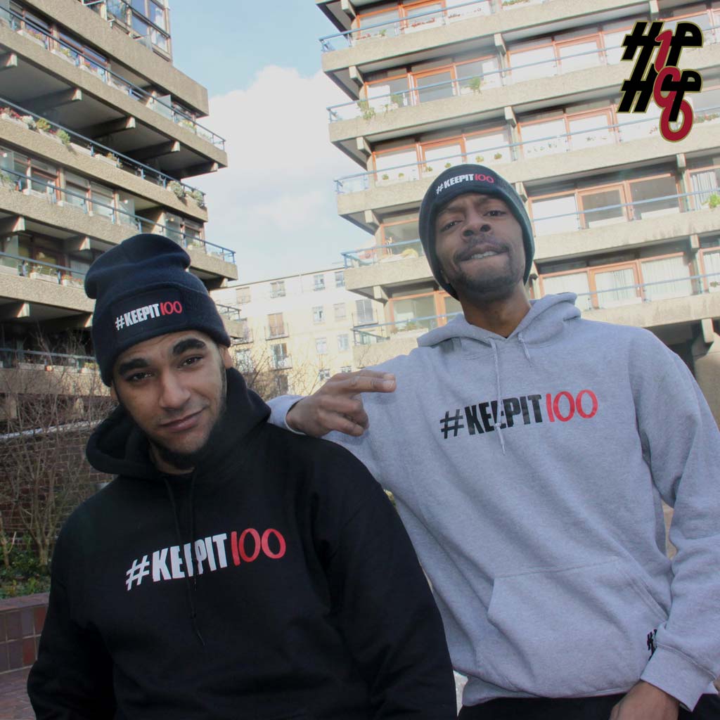 2 Men wearing KeepIt100 Hoodie Colour