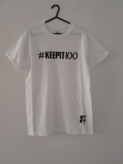 White KeepIt100 T-Shirt