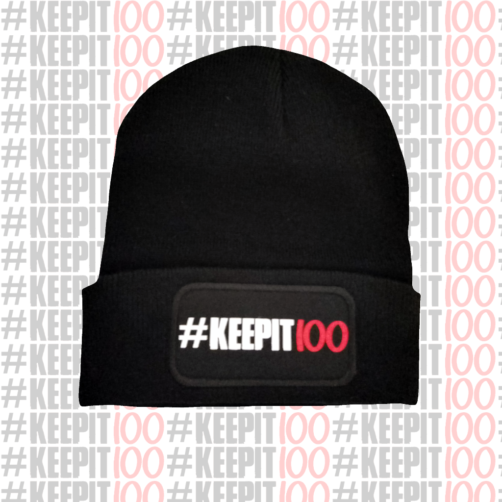 KeepIt100 Beanie Hat Black